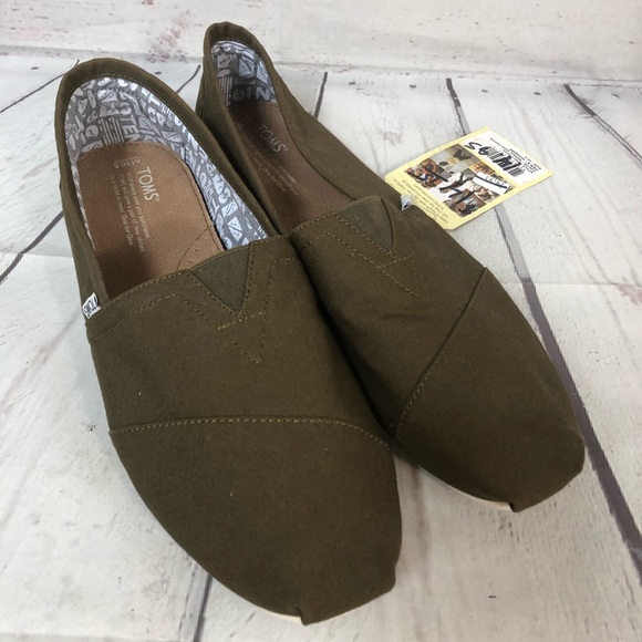 olive green toms shoes